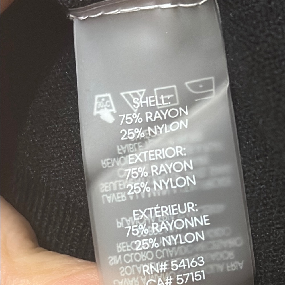 Calvin Klein Black Sweater Blazer with Fitted Silhouette and 3/4 Sleeves - Picture 3 of 4